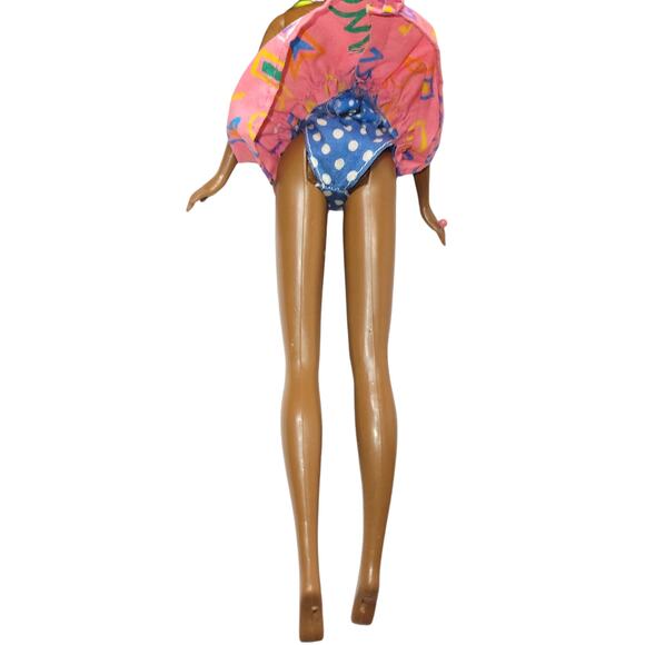 Vintage 1991 Mattel Snap N Play Barbie African American Doll #3556 Redressed - Picture 12 of 15